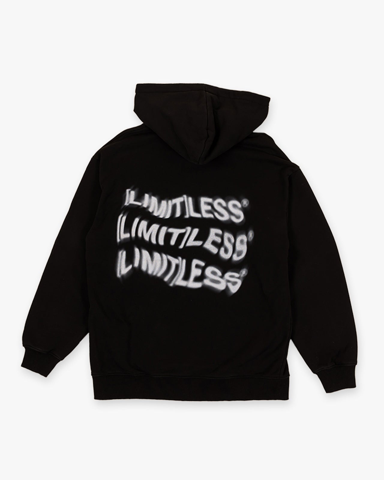 FADED LOGO HOODIE WASHED BLACK